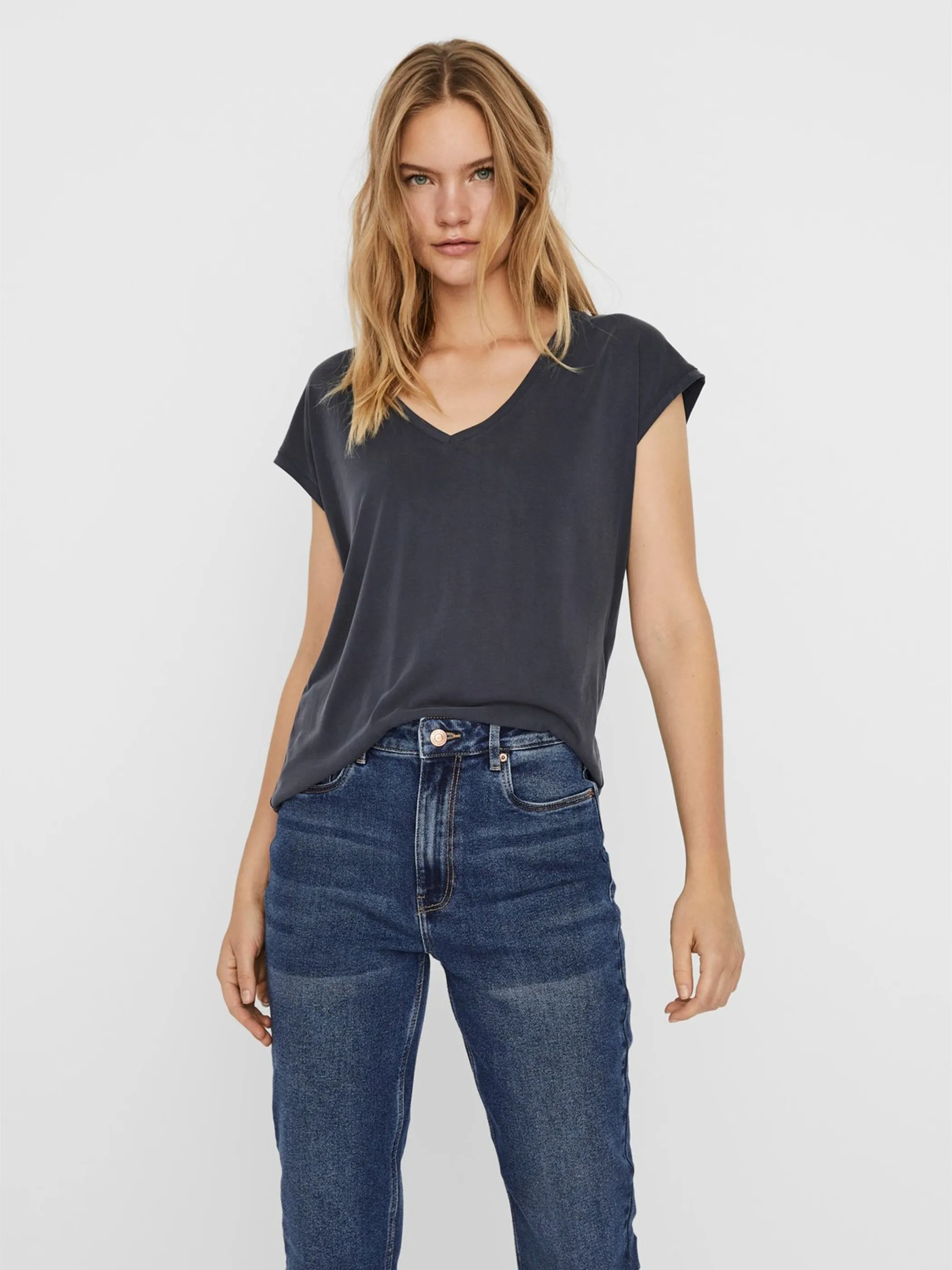 Vero ModaVMFILLI SS V-NECK TEE T-Shirt