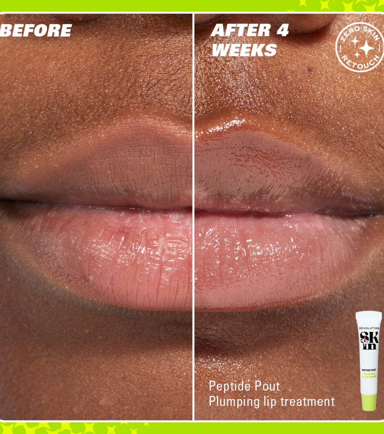 Revolution Skin - Bálsamo labial com peptídeos Plumping Peptide Pout