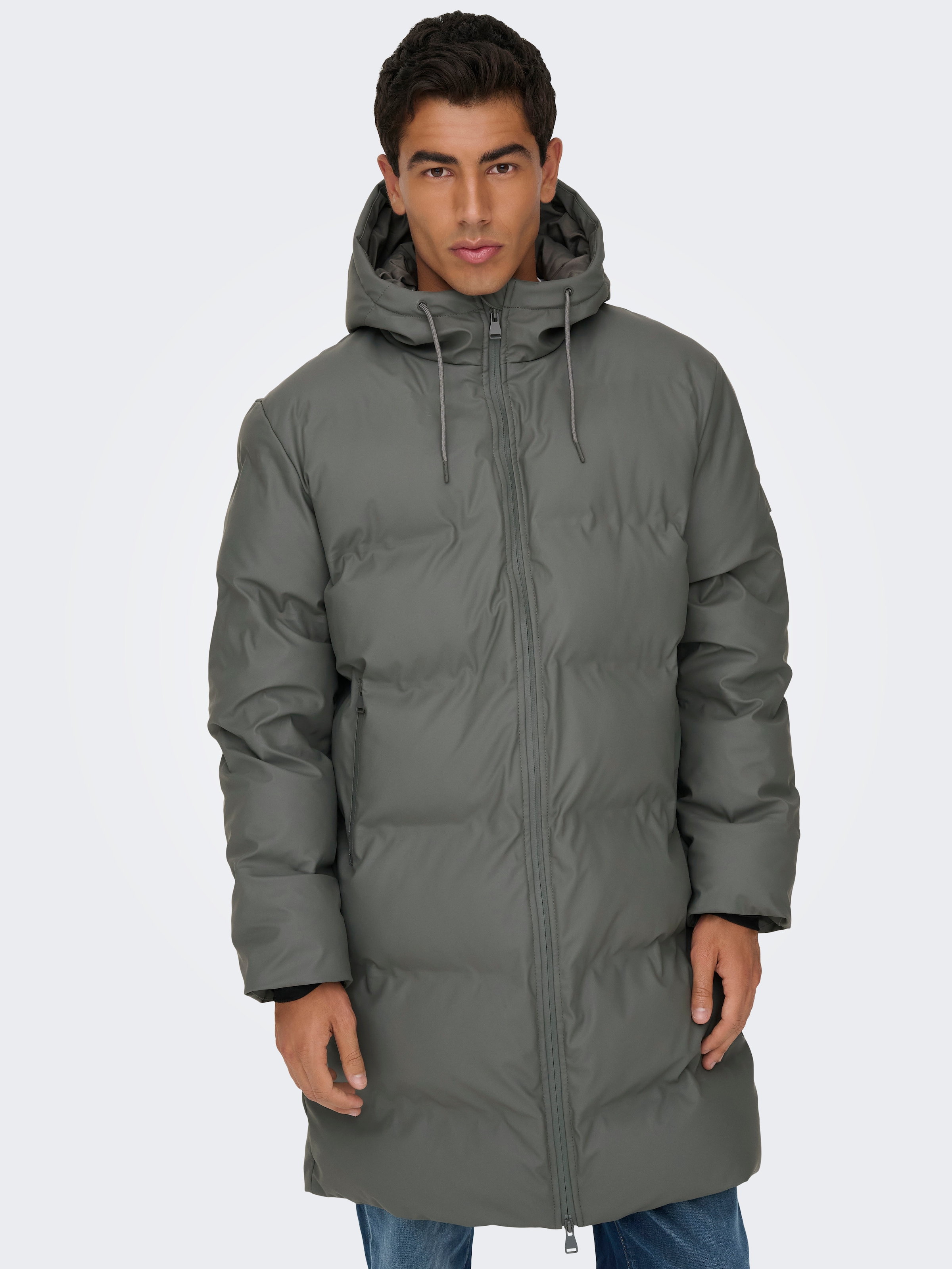 ONLY & SONS Steppjacke »ONSROYCE PUFFER JACKET OTW« mit Kapuze