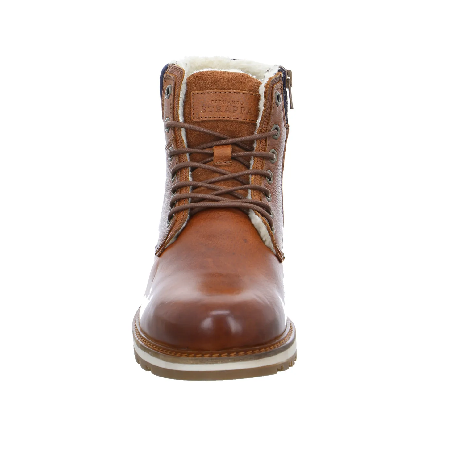 FERNANDO STRAPPA Winter-Boots Cognac Leder