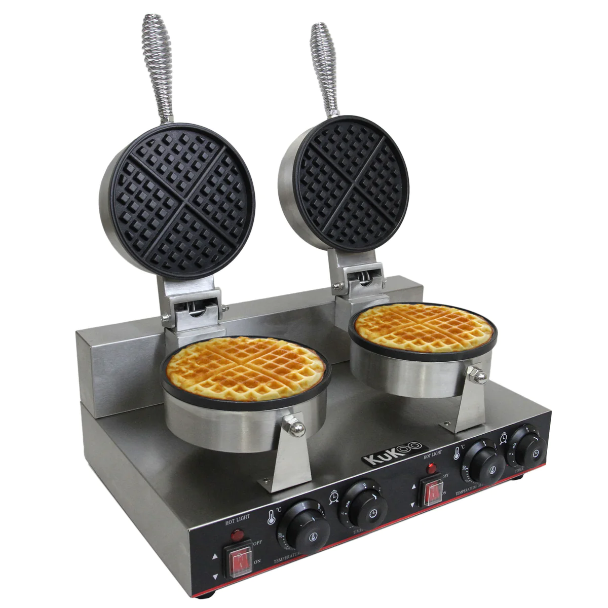 Gaufrier Electrique Professionnel Double Moules Plaque de Cuison en Té