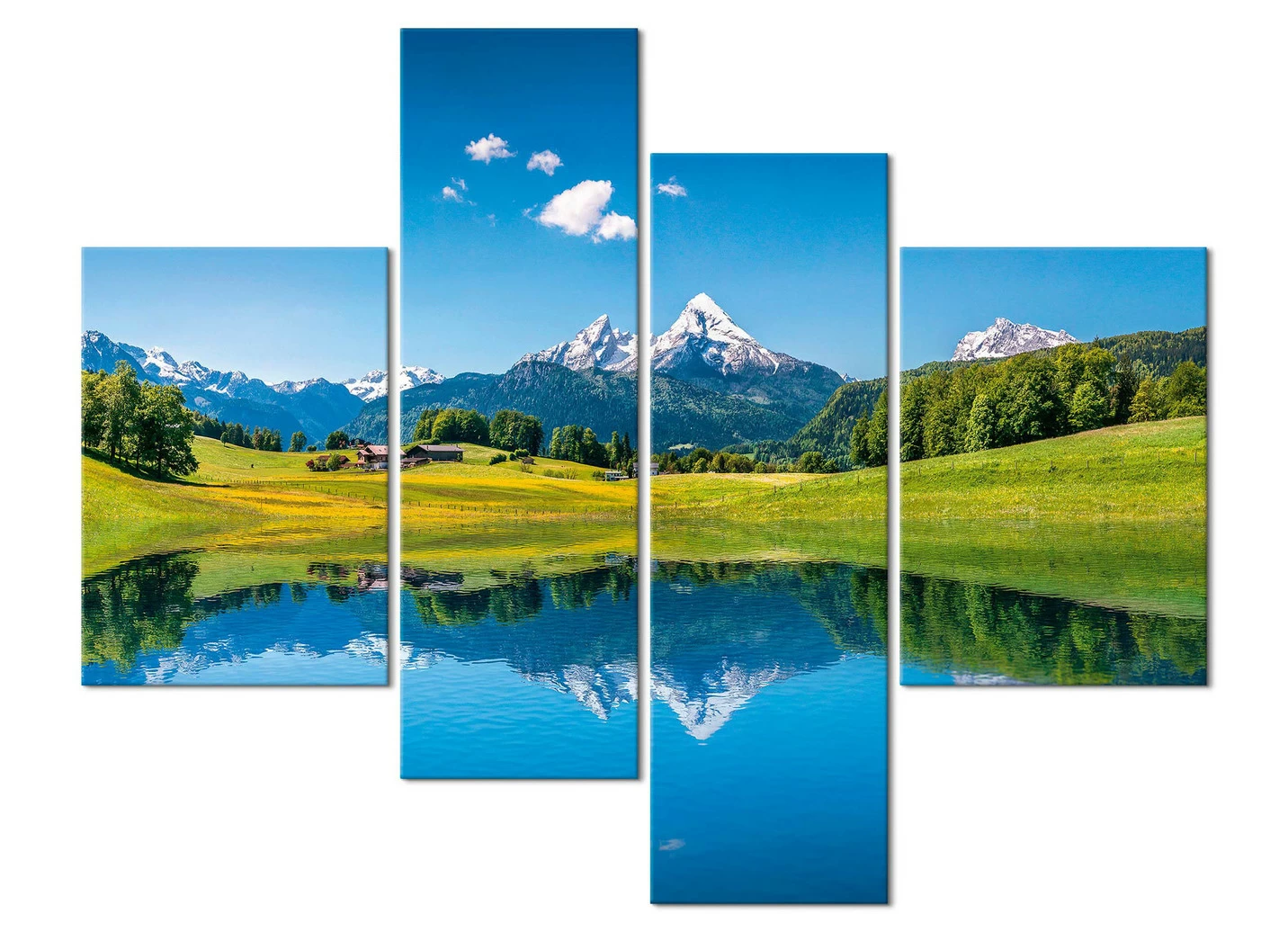 Hochwertiges Bilder-Set, 4-teilig