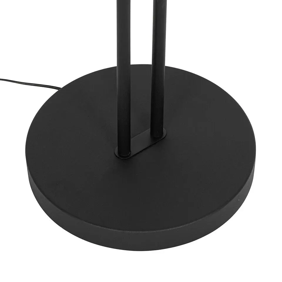 Qazqa vloerlampen fez zwart geïntegreerde led