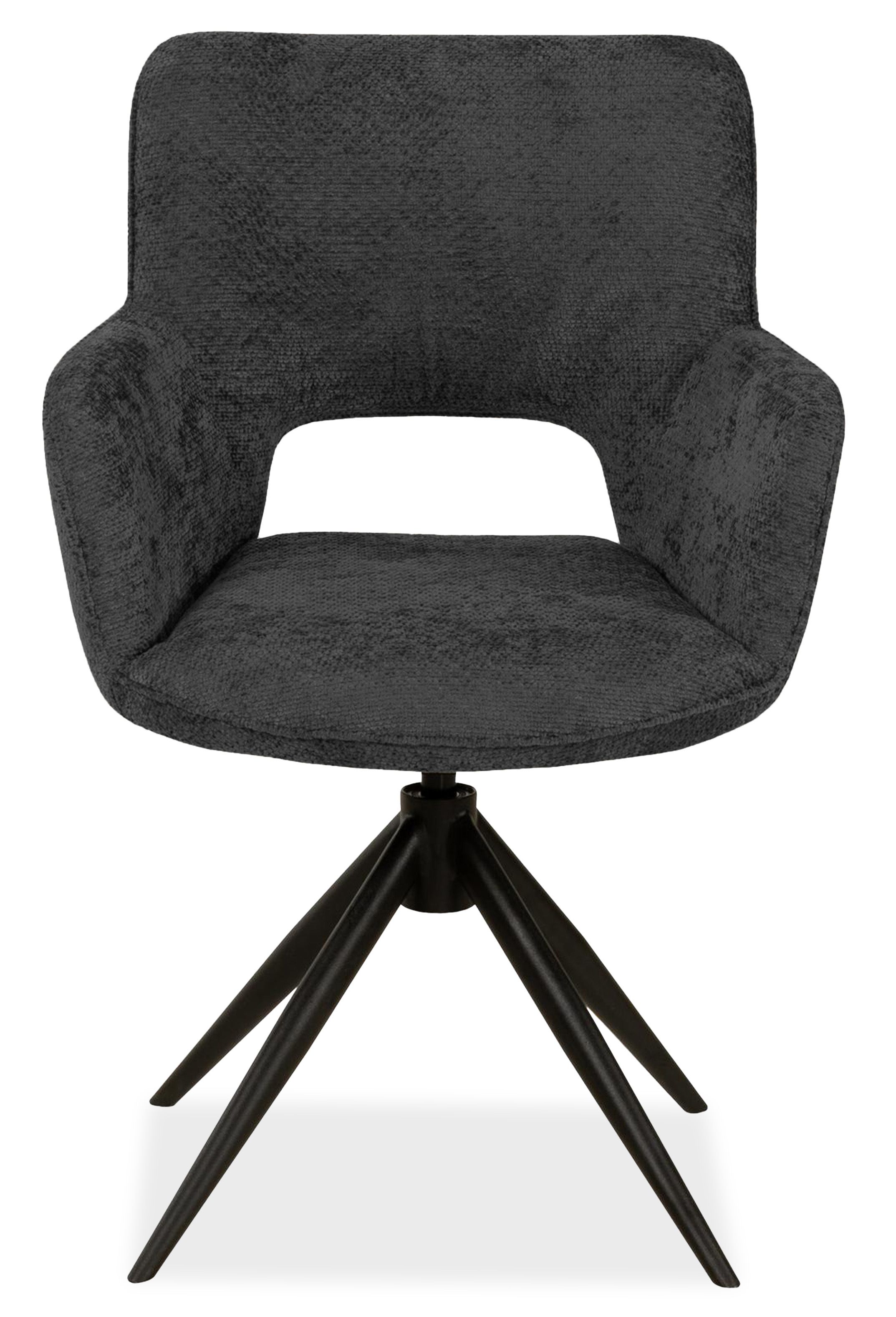 Eetstoel - Movie antracite Mona B57 x D66 x H87 cm