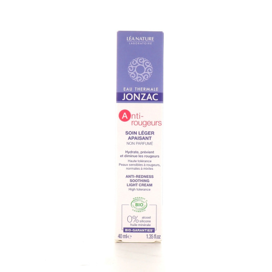Soin léger apaisant Jonzac Anti-Rougeurs - Peaux couperosiques