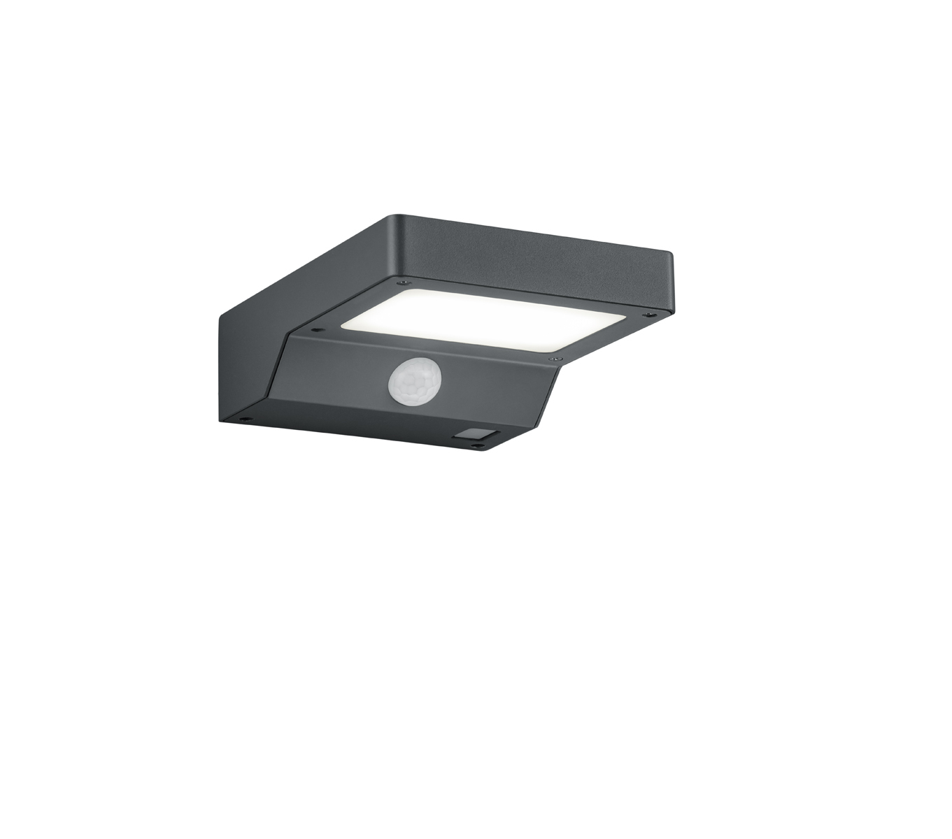 LED-Solar-Wandleuchte - anthrazit - Bewegungsmelder