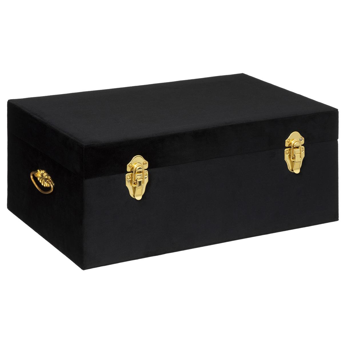 MALLE VELOURS NIGHT NOIR D.49X29X19.5CM