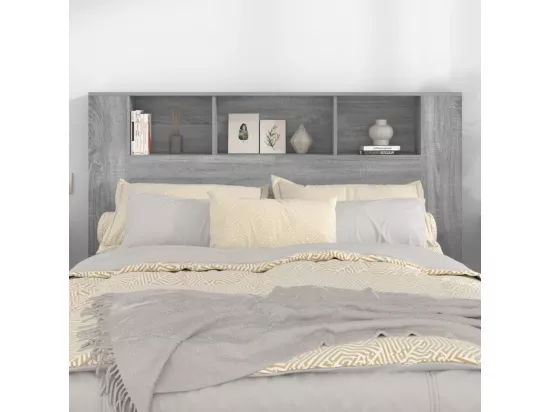 Armoire de tête de lit Sonoma gris 160x18,5x104,5 cm