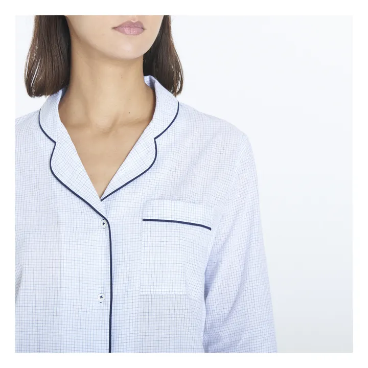 Scarlette Ateliers Pyjashort Paul Carreaux | Bleu