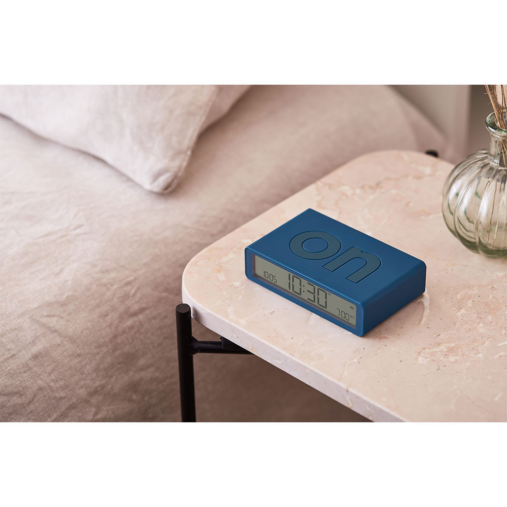 Flip Classic Digitaler Wecker Nachttisch Uhr mit LCD Display (LEX-LR157BF9) - Duck Blue