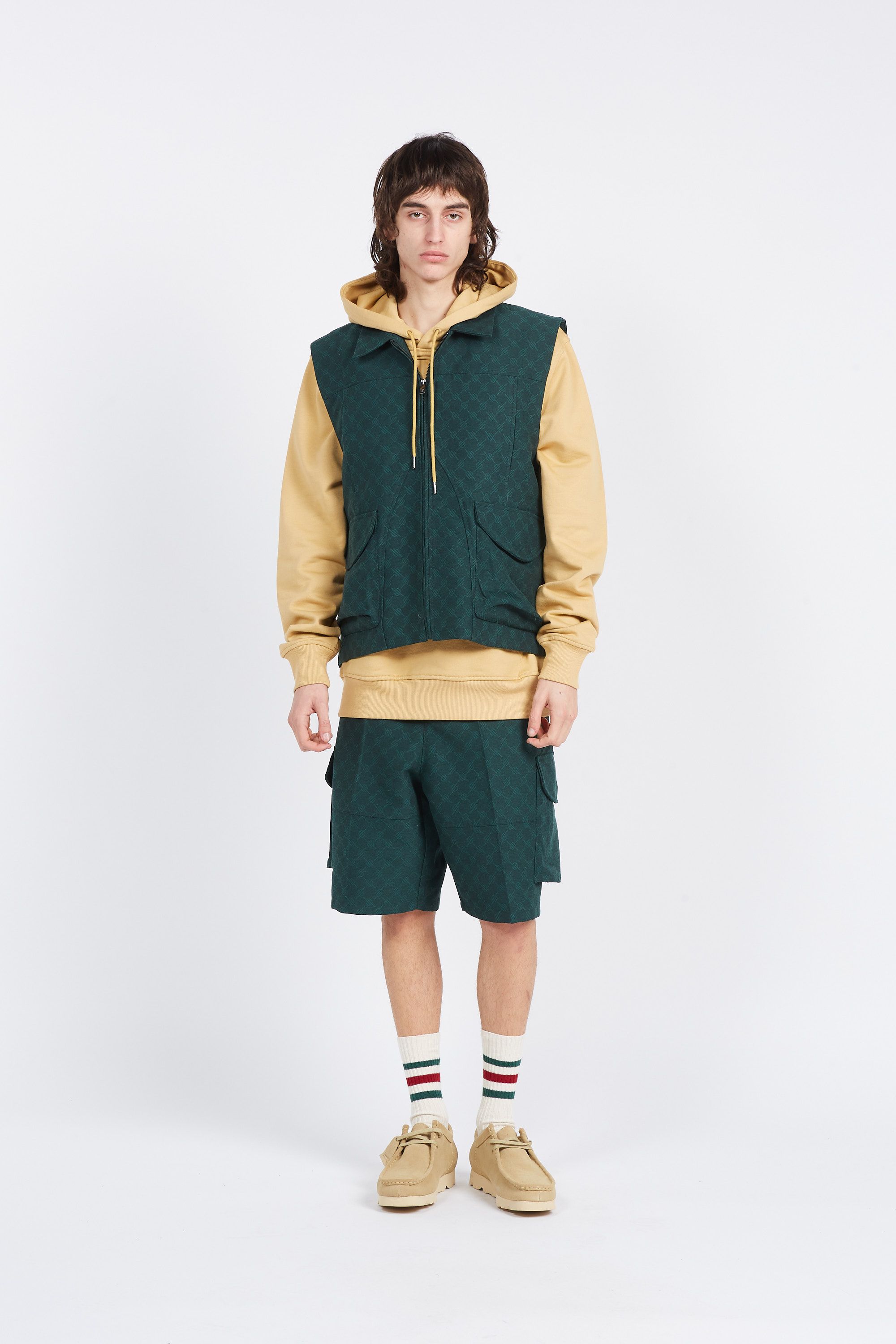 Daily Paper Veste benji monogram vest Vert