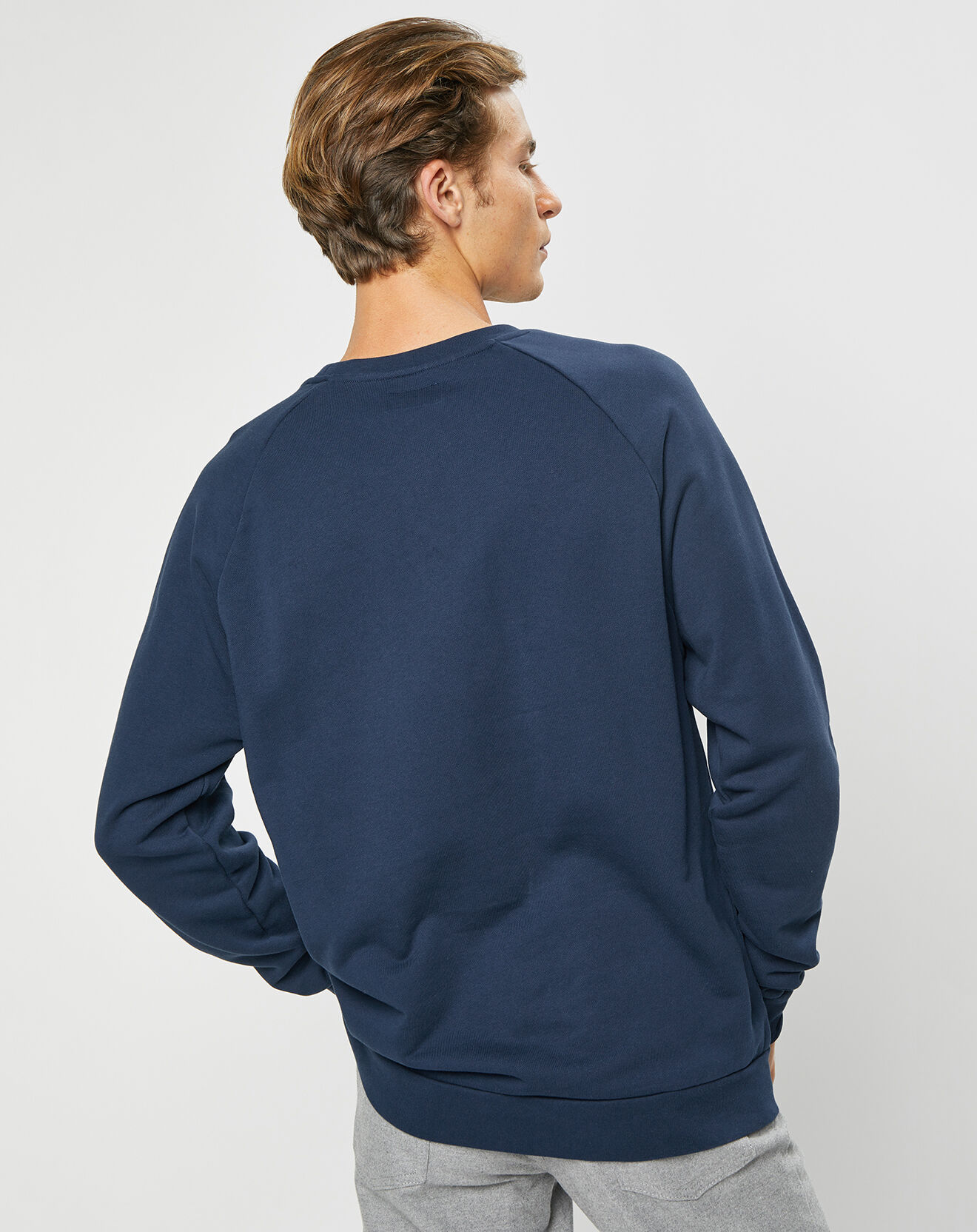 Hackett London Sweat Raglan Crew bleu marine