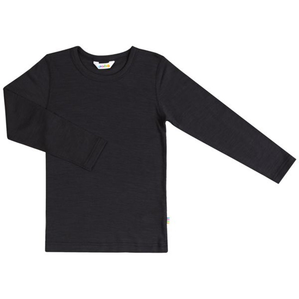 Uld/Silke Sort Bluse - Joha → Luksusbaby.dk