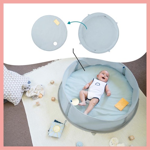 Aquani Aire de Jeux & Piscine Anti-UV FPS 50+ Marinière - BABYMOOV