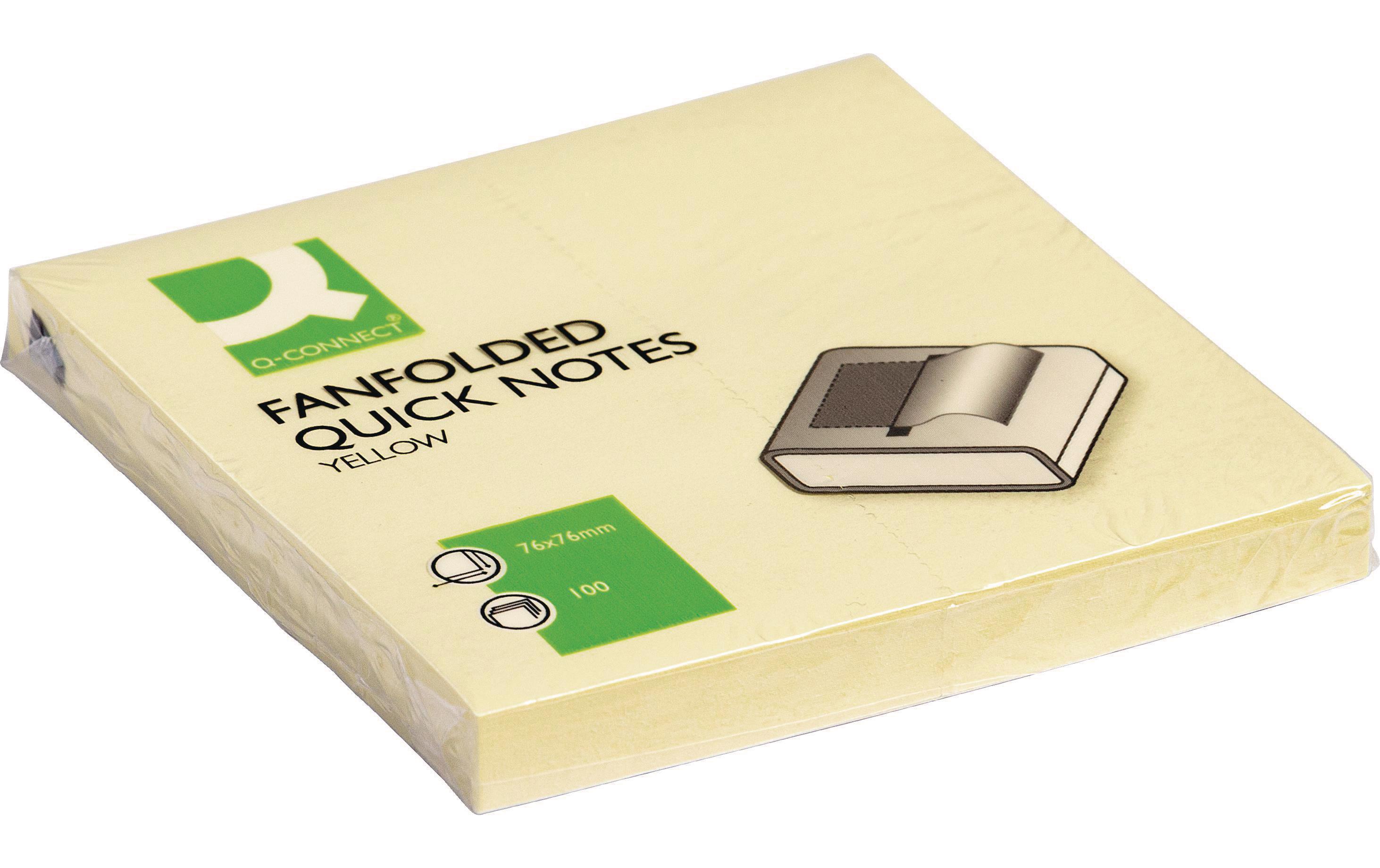 Notizzettel Z-Quick Notes 76 x 76 mm, GelbHaftnotizen