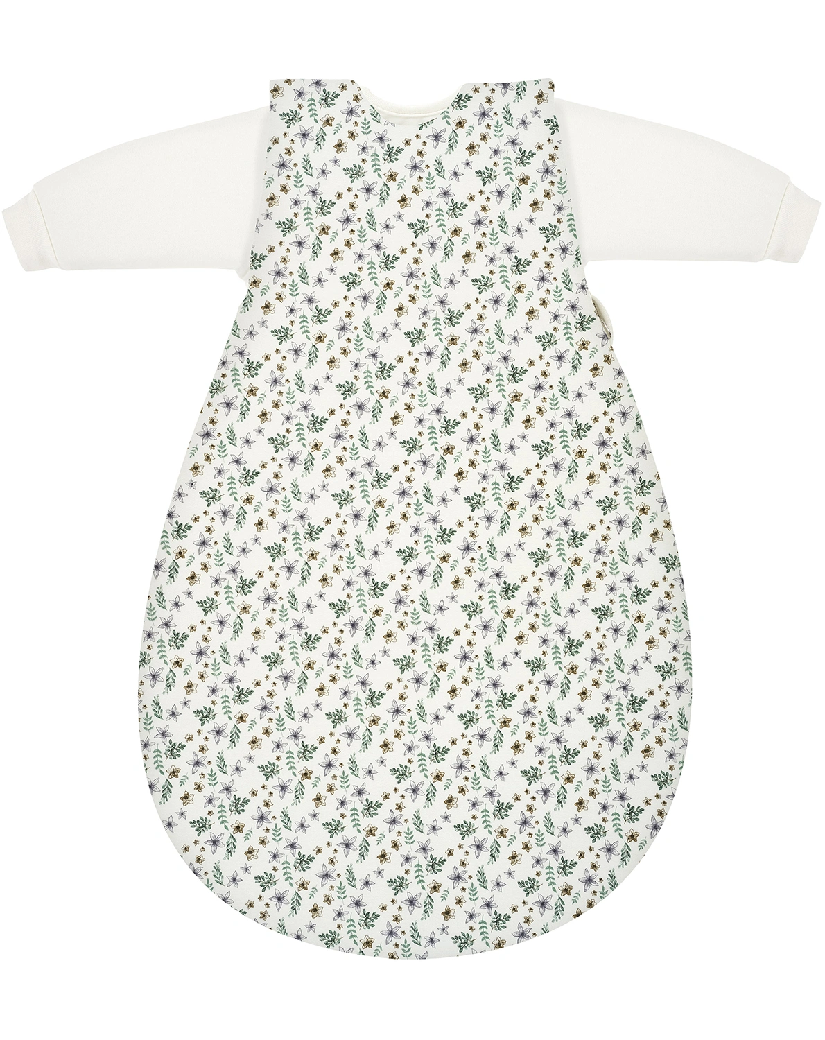 Schlafsack-Set BABY-MÄXCHEN® – PETIT FLEURS 3-teilig in weiß/grün