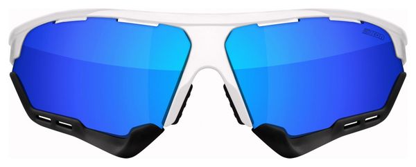 Scicon Sports Aerocomfort SCN PP XL Lunettes De Soleil De Performance Sportive (Multimirror Bleu Scnpp/Luminosité Blanche)