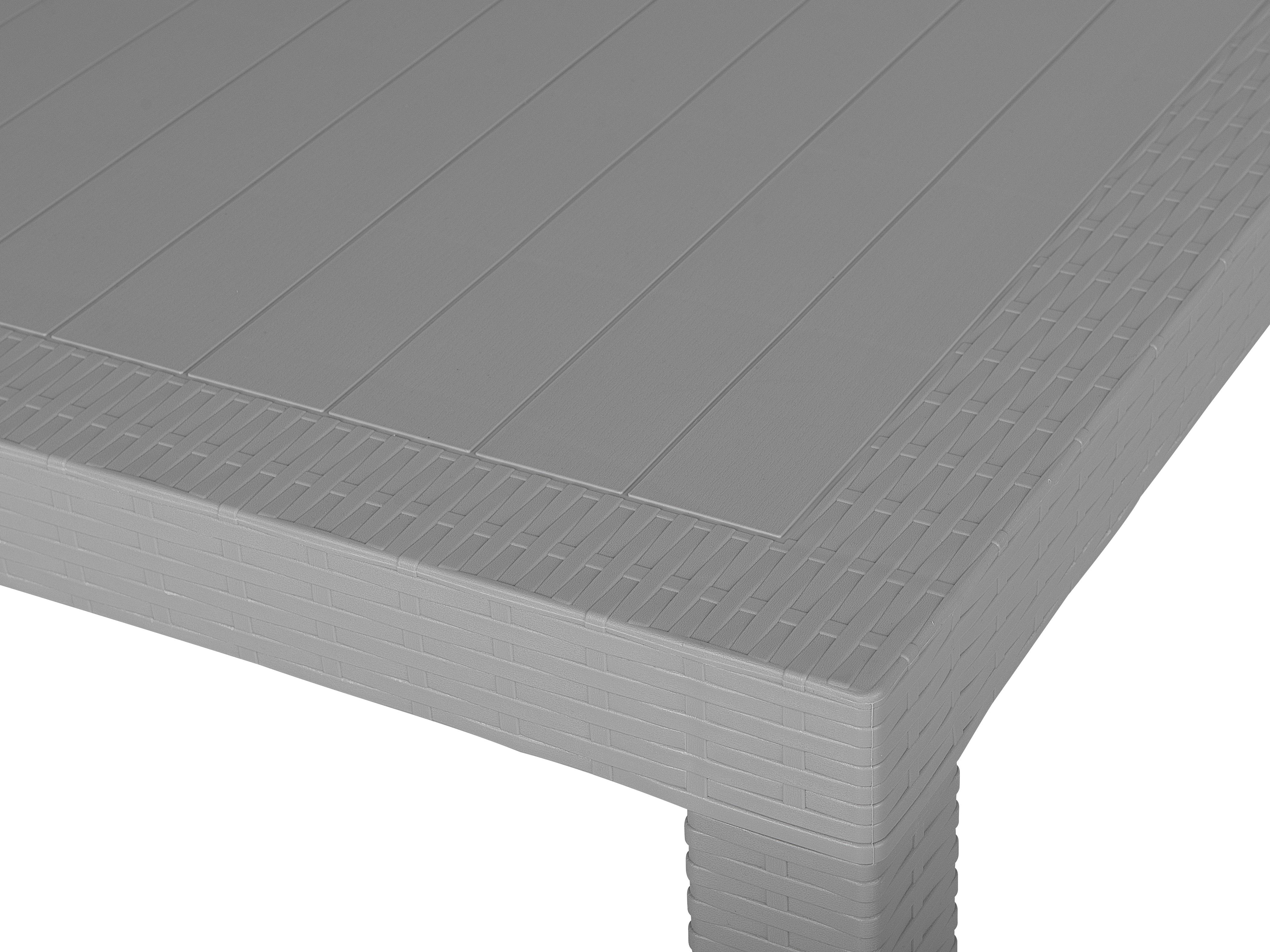 Tuin eettafel FOSSANO 80 cm 80 cm Lichtgrijs