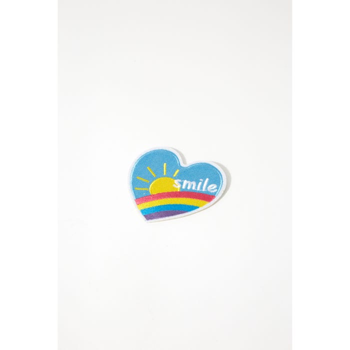 Atelier Veritas-Patch hart regenboog 8,5x8cm