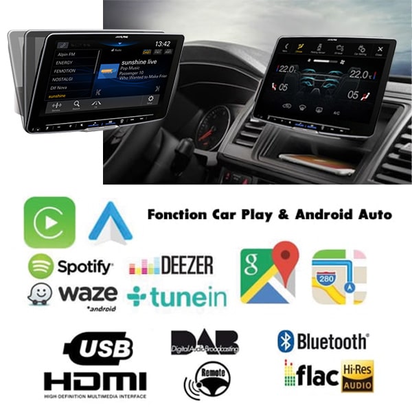 Station GPS multimédia ALPINE Halo 11 pouces