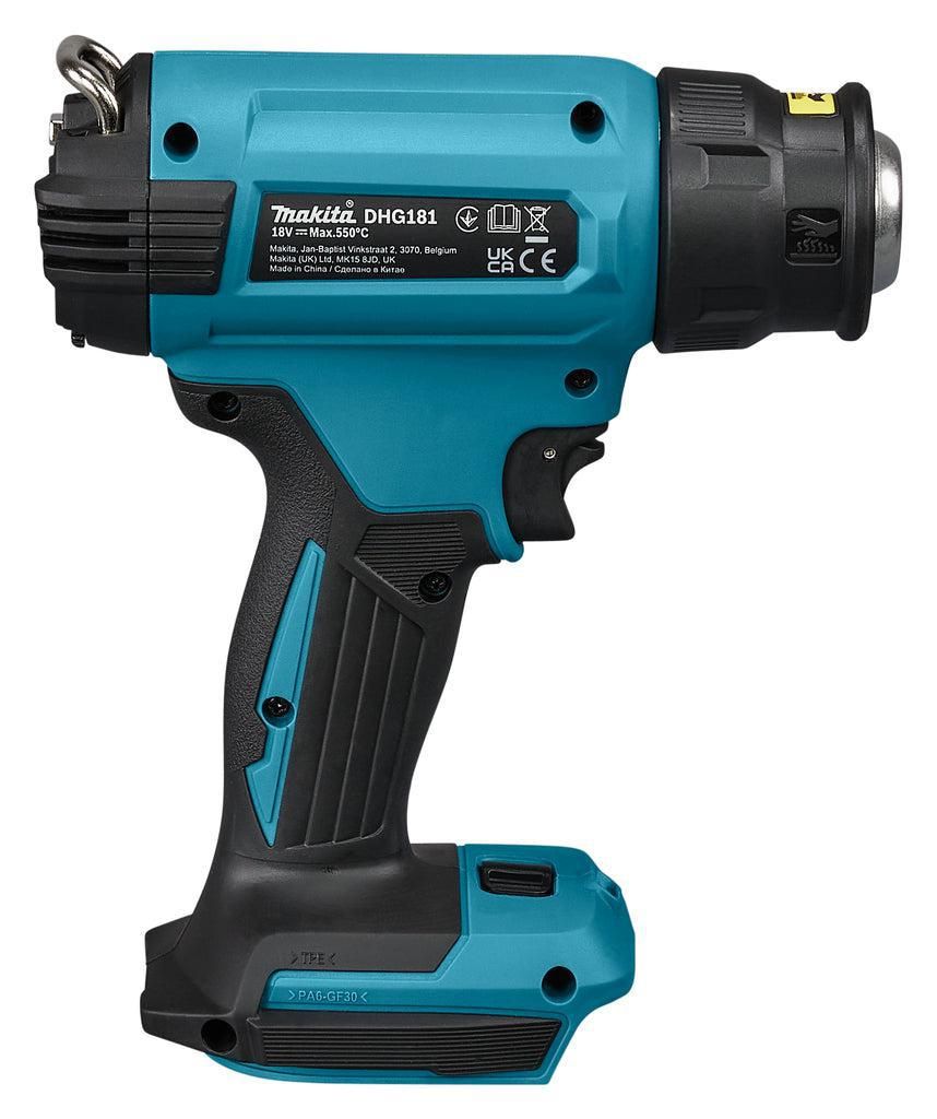Makita DHG181ZK Accu Heteluchtpistool 18V Basic Body in koffer
