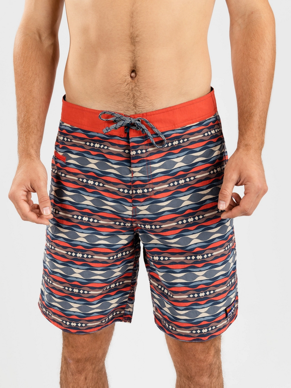 Patagonia Wavefarer - 19 In. Boardshorts cst hghwy multi/sumac red