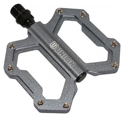 PEDALE BMX-VTT DESCENTE MARWI GRIS ALU FILETAGE 9-16 (PAIRE)