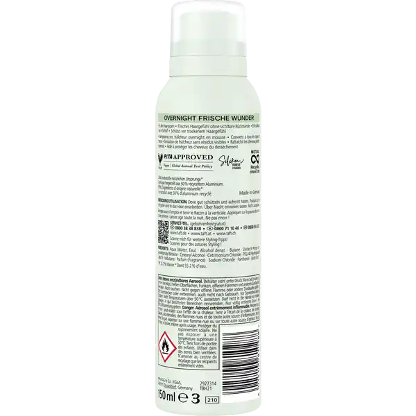 Trockenshampoo Schaum Overnight Frische Wunder
