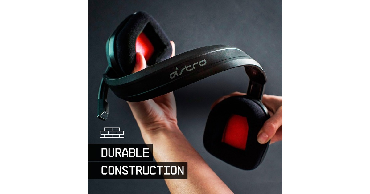 ASTRO GamingA10 headset over-ear gaming headset  (Zwart/rood, Pc, PlayStation 4, Xbox One)