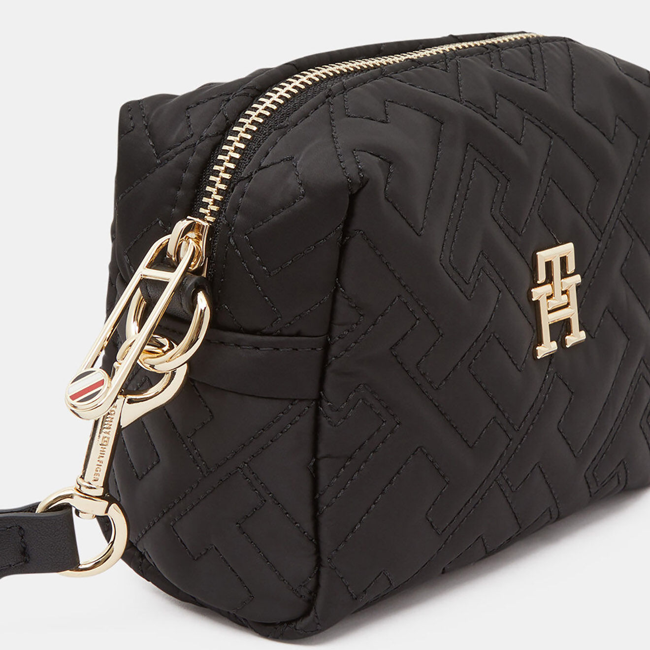 Tommy Hilfiger Mini sac bandoulière Flow crossover noire - 13x16x4 cm