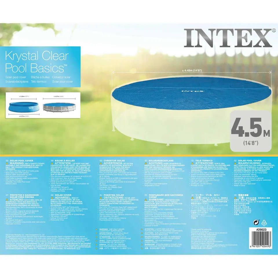INTEX - Zwembadhoes - Blauw - Polyetheen - 457 cm