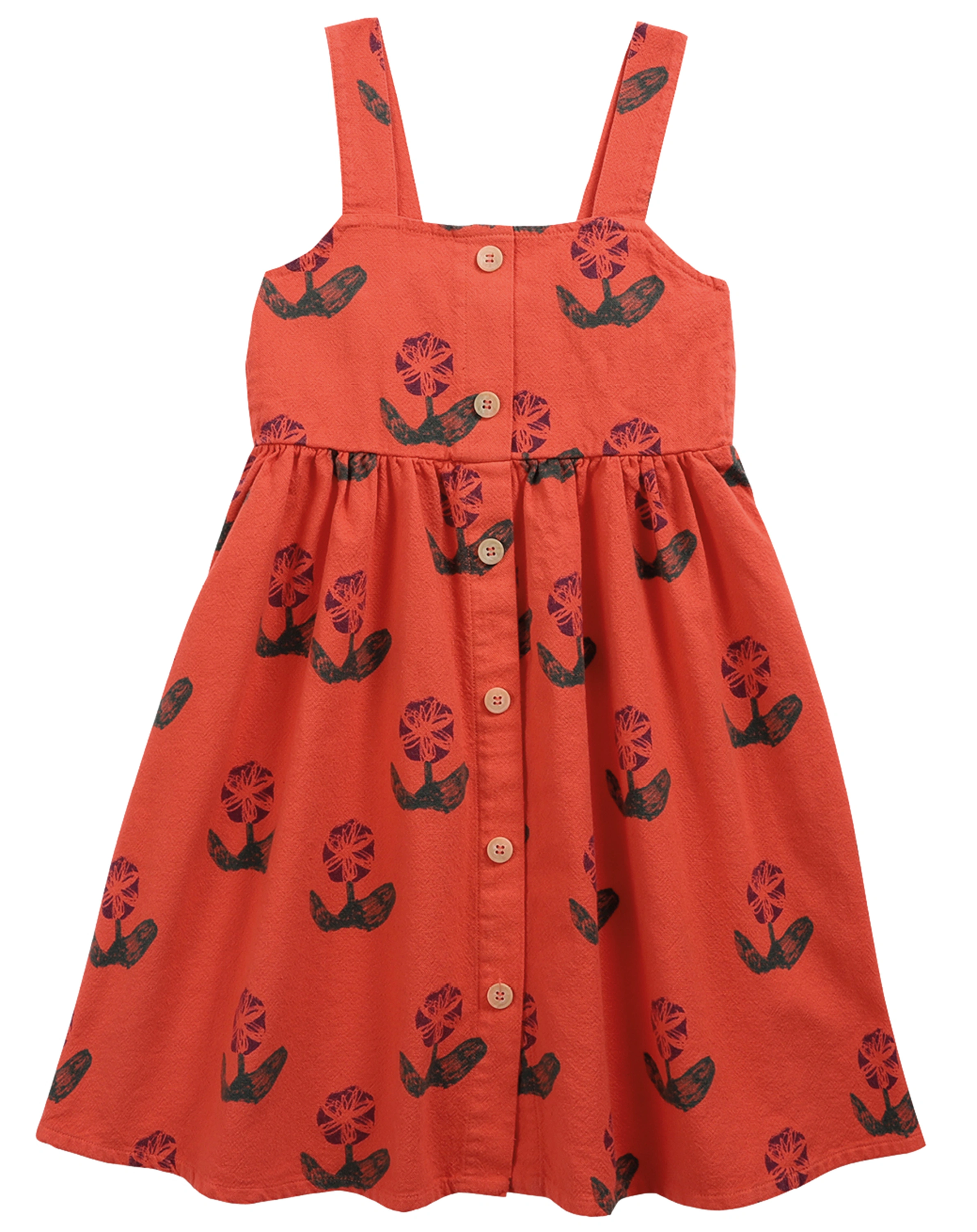 Träger-Kleid WALLFLOWERS in red