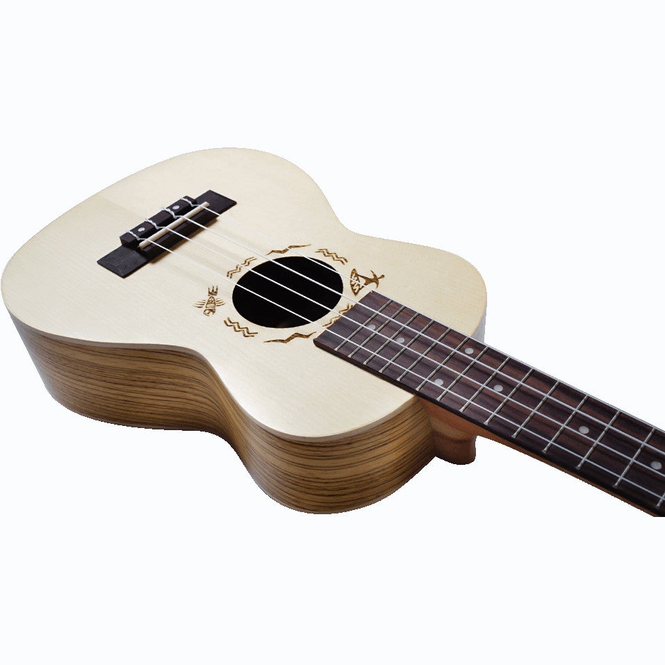 Flight Designer Series DUC325 SP/ZEB concert ukelele met gigbag