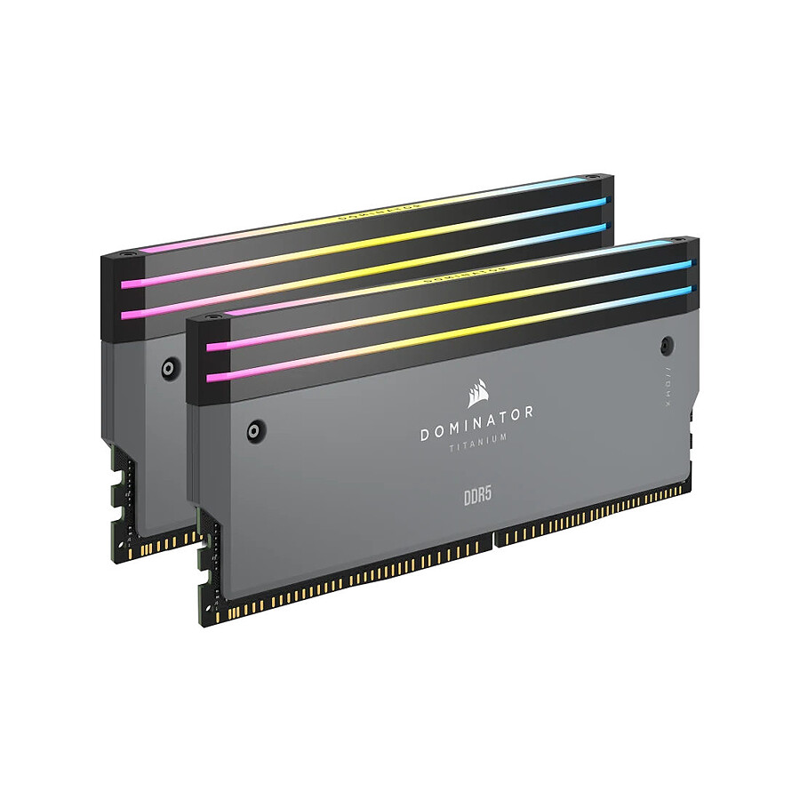 Corsair Dominator Titanium RGB DDR5 - Kit d'éclairage Gris