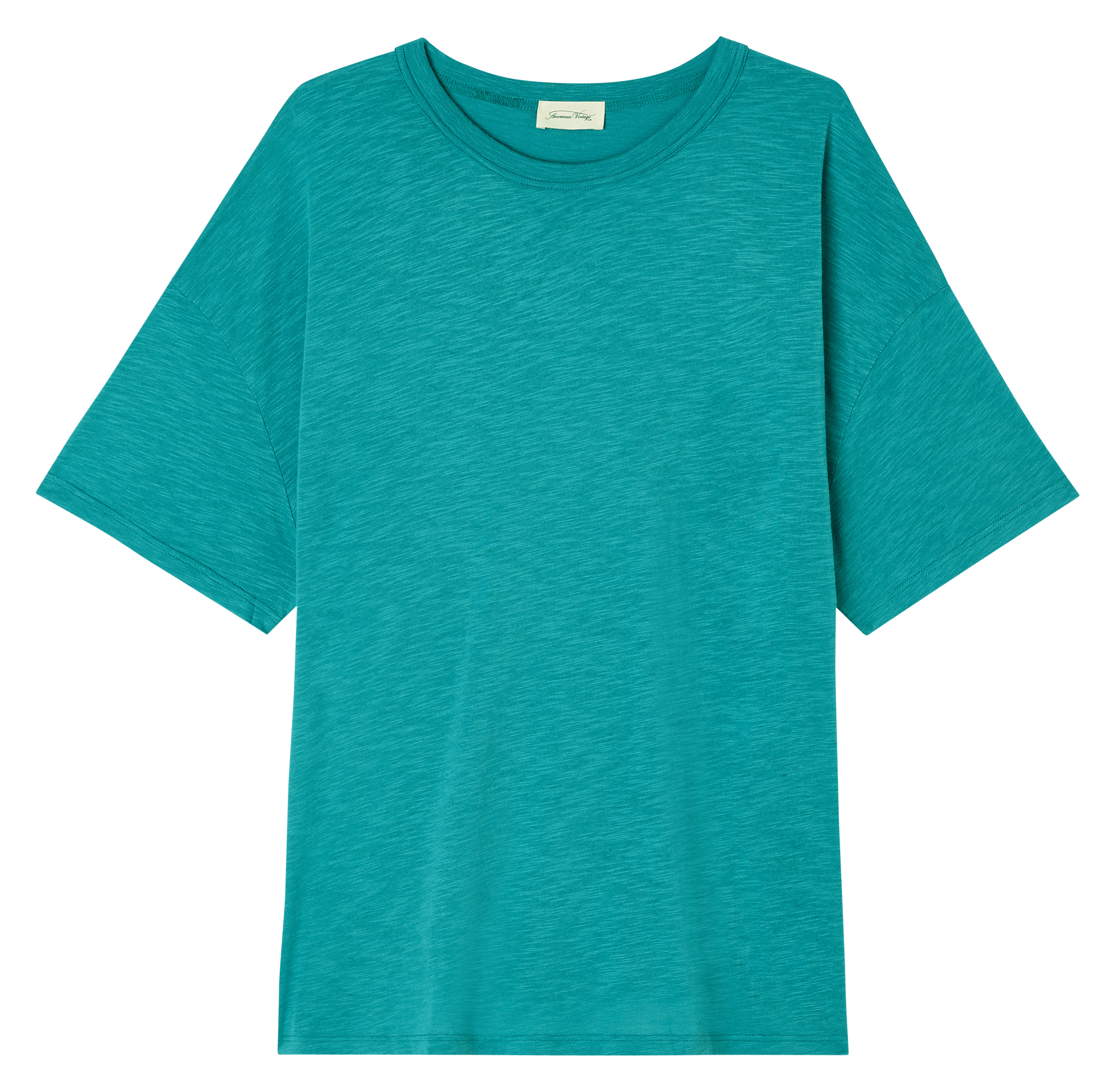 JACKSONVILLE - Tee-shirt col rond ample en coton mélangé | Vert