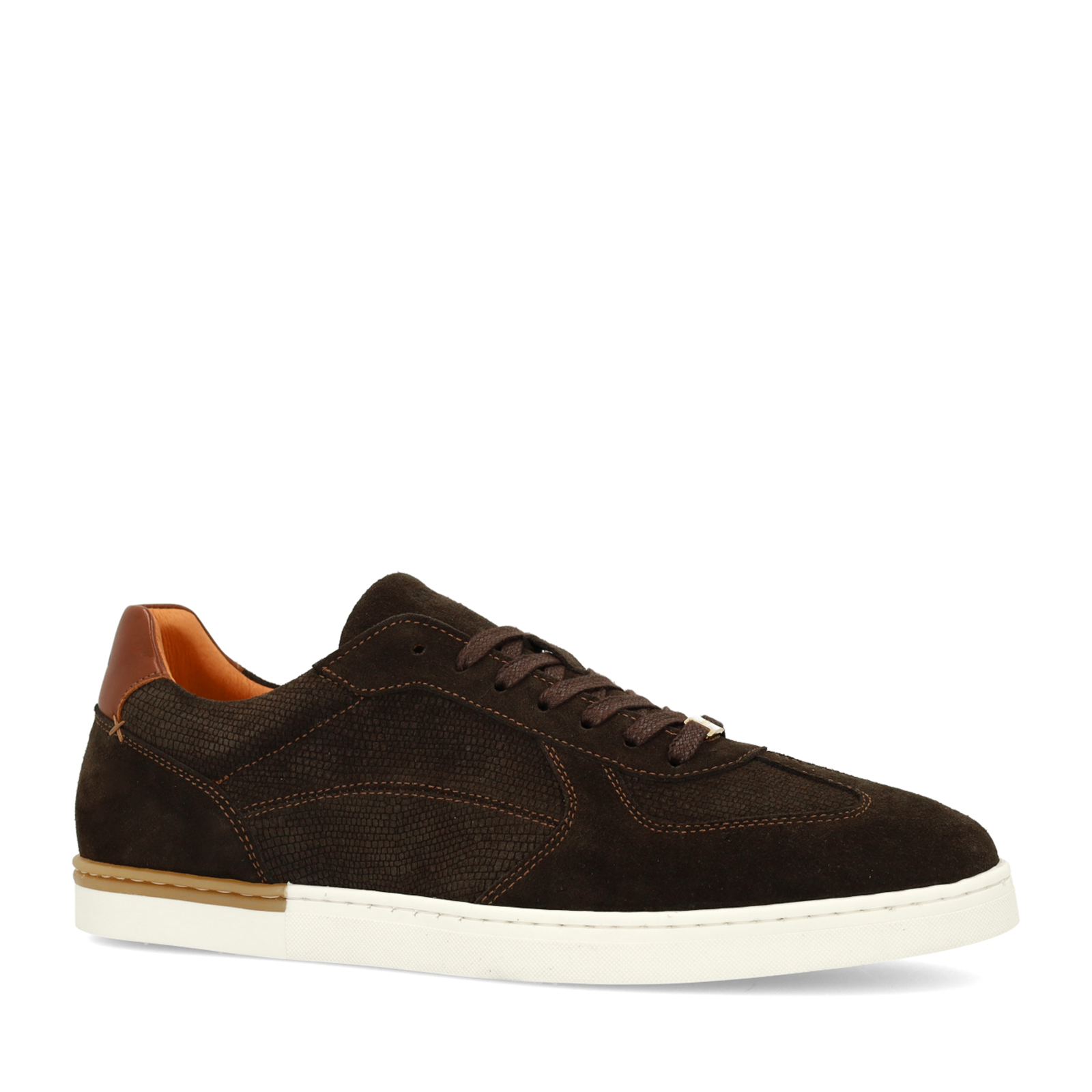 Bruine suède sneakers