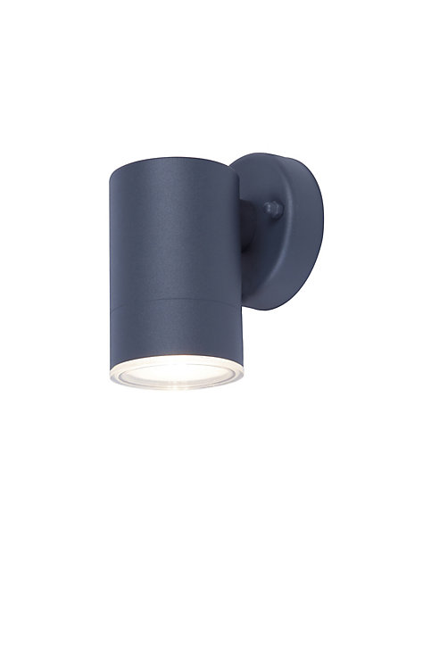Applique murale descendante Candiac LED intégrée 380lm 4.3W IP44 GoodHome gris anthracite