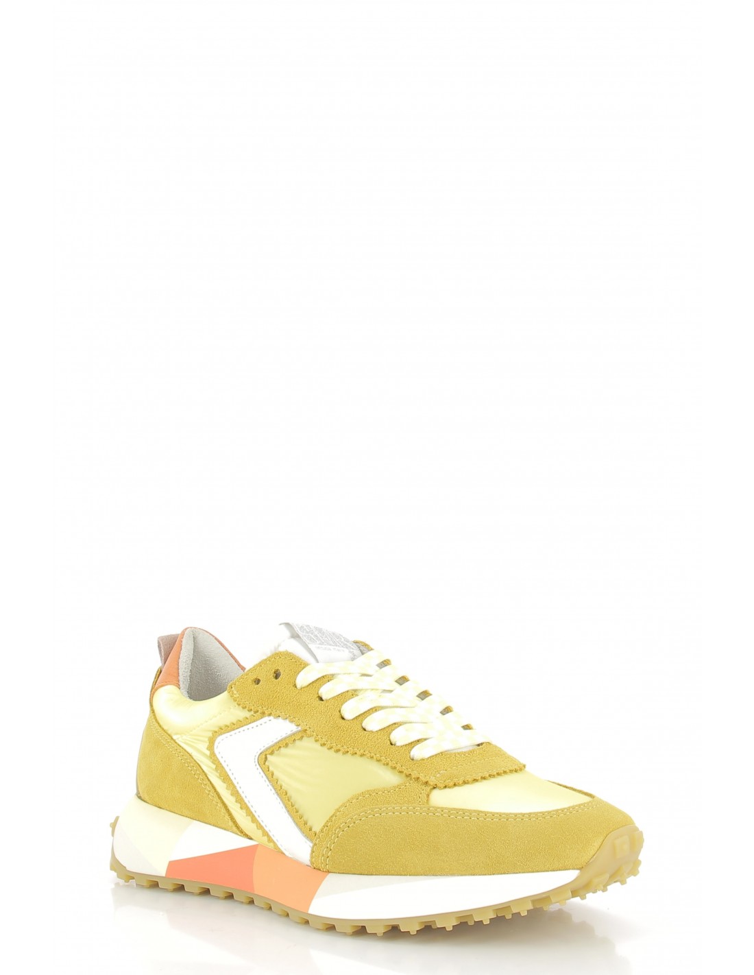 semerdjian Baskets de ville femme atom 9055 daim jaune