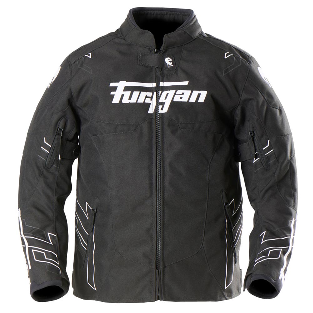 Furygan - Blouson enfant Neon Kid Noir / Blanc / Anthracite
