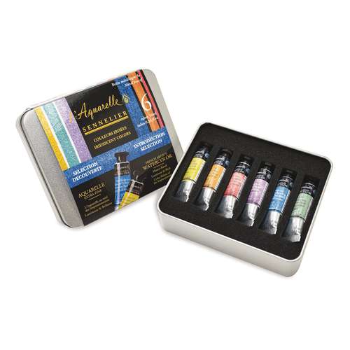 SENNELIER extrafeine Aquarellfarben-Sets, irisierende Farben