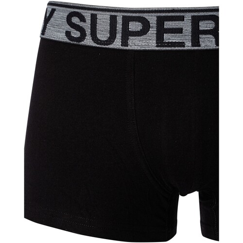 Superdry - Pack De 3 Calzoncillos De Algodón Orgánico Negro