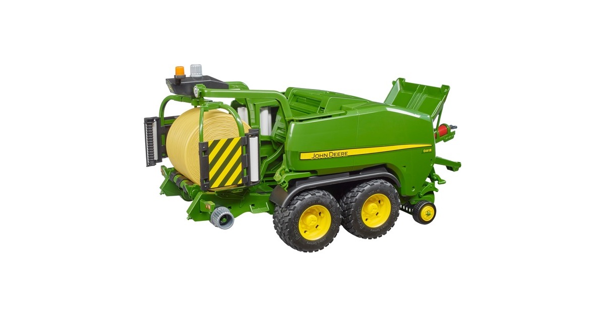 bruderJohn Deere C441 Ronde balenpers en wikkelmachine Modelvoertuig  (02032)