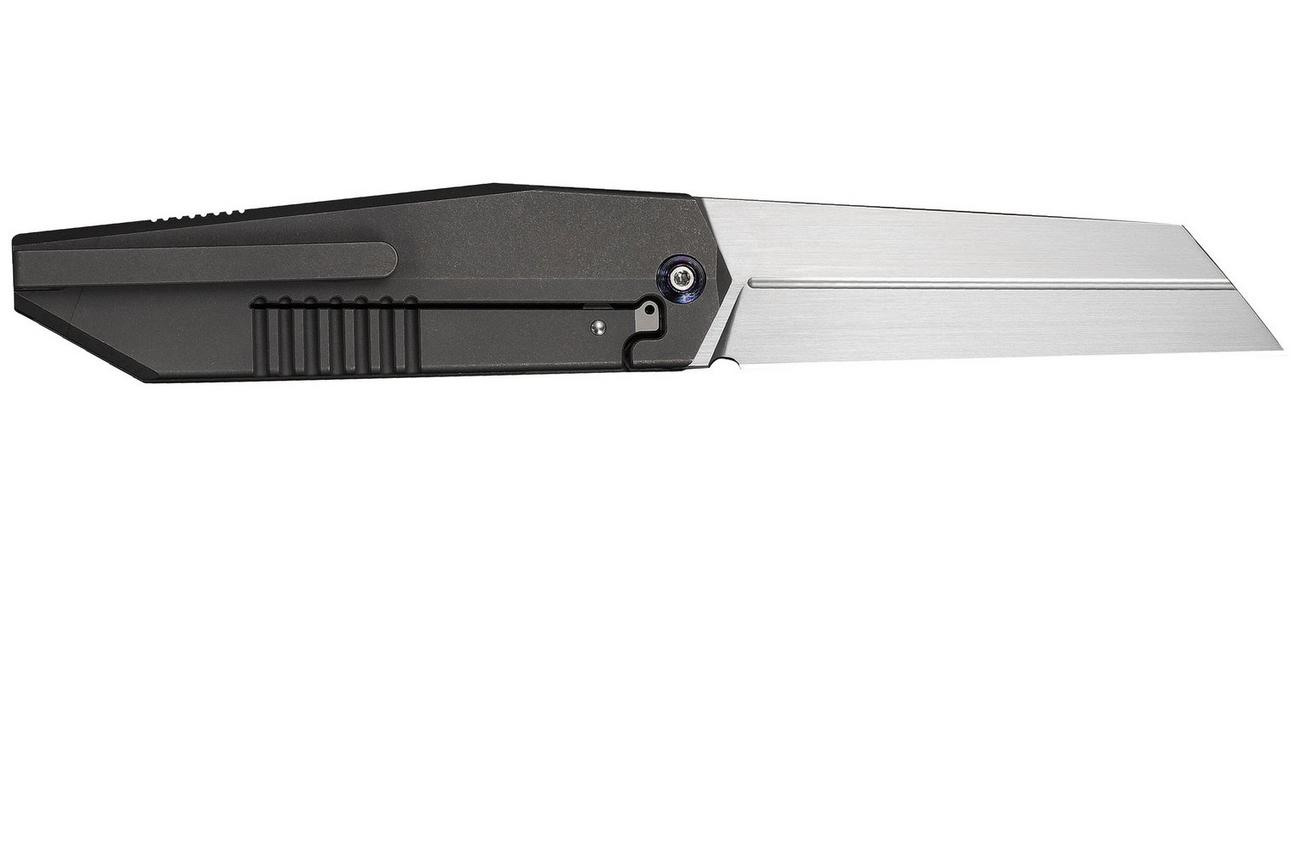 WE Knife Collinear WE22034D-2 Hand Rubbed Satin Böhler M390, Gray Satin Titanium, zakmes
