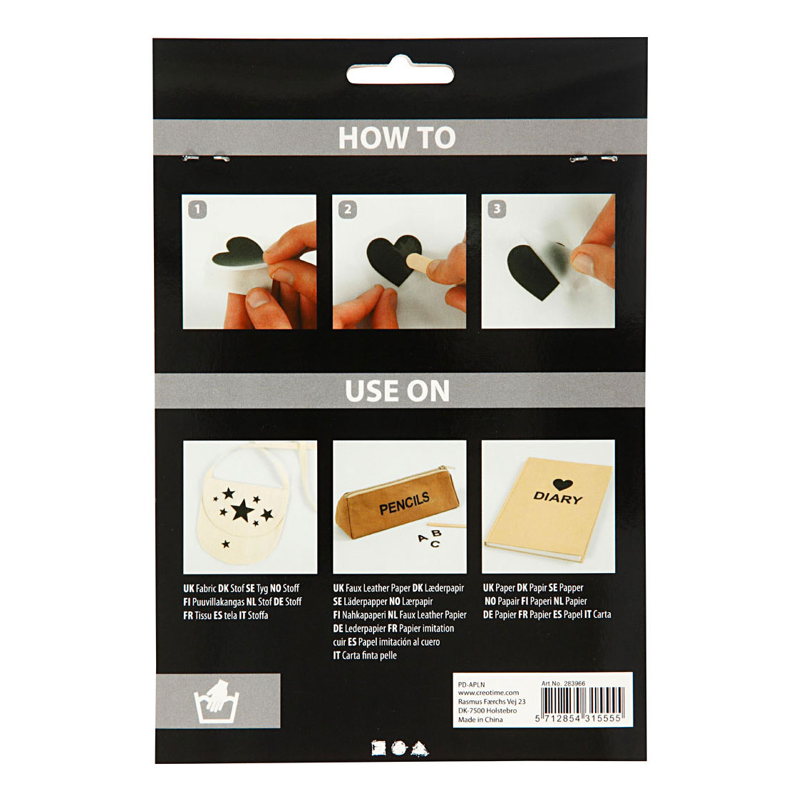 Rub-On Stickers Letters en Cijfers Zwart, 2 Vellen