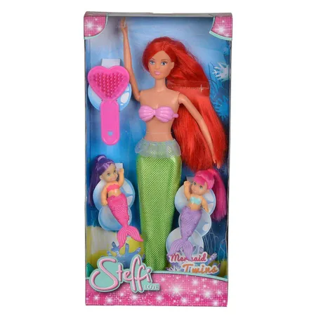 Simba Steffi Love Mermaid mit Meerjungfrauenbabys, sortiert
