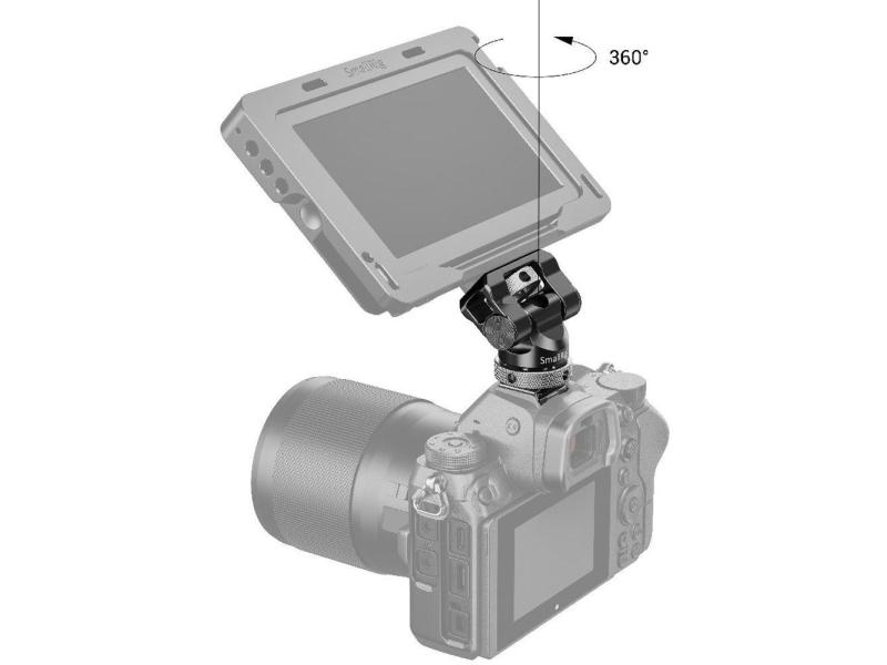 Smallrig Swivel and Tilt Monitor Mount mit Cold Shoe Schwenk- und neigbare Monitorhalterung mit Cold Shoe