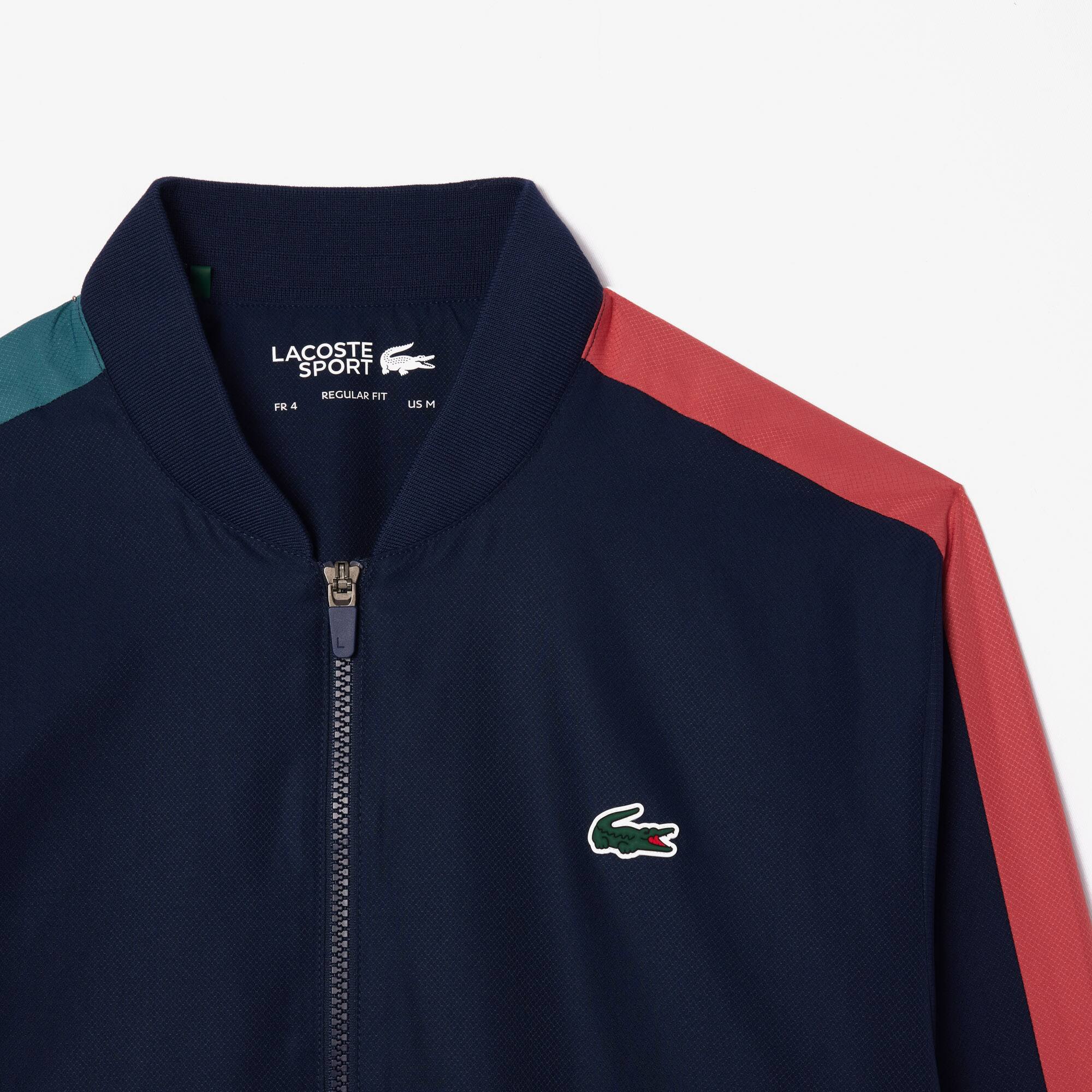 Tennis-Overall Colourblock Trainingsanzug-Sets - Blau - Lacoste - Herren