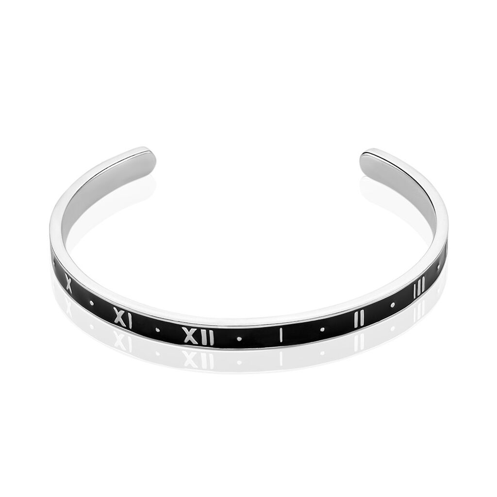 Bracelet Jonc Ilyan Argent Blanc