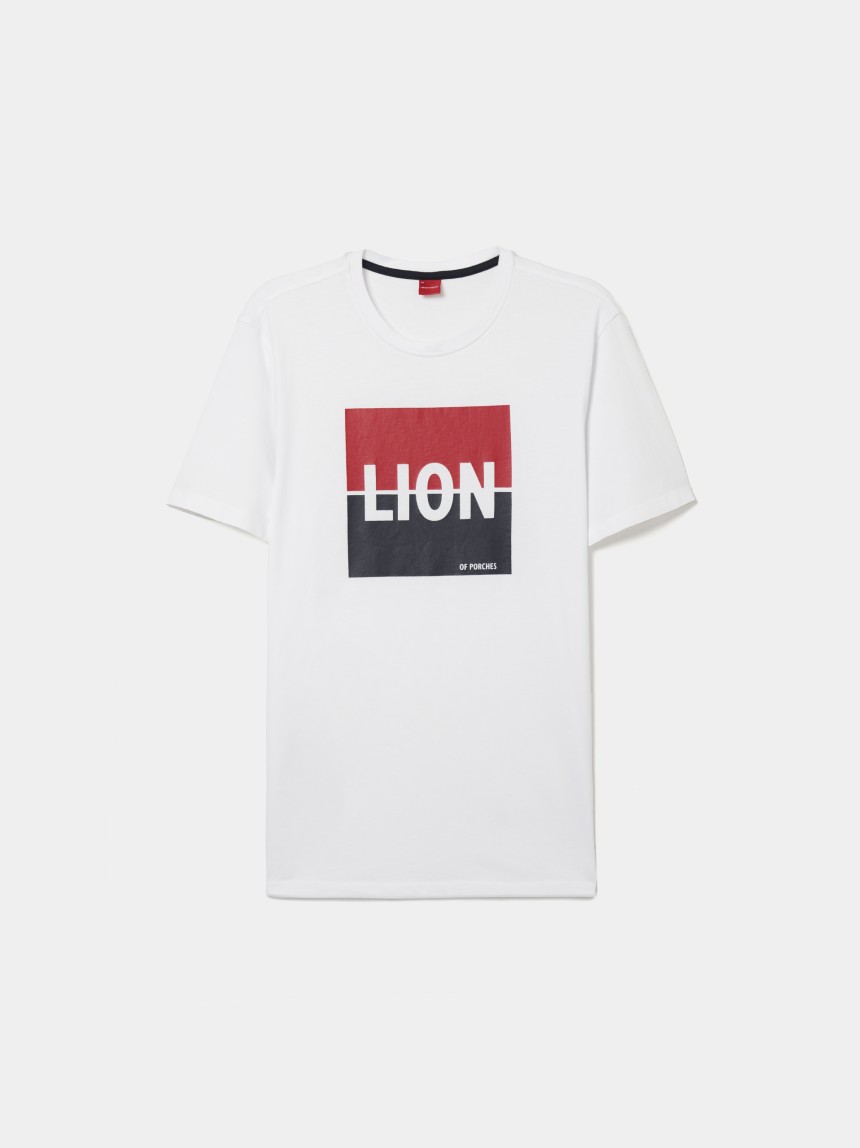 T-shirt de algodão com estampado