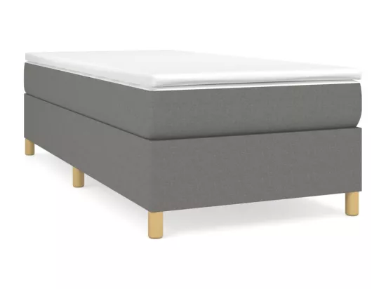 Sommier à lattes de lit Gris foncé 80x200 cm Tissu
